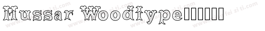 Hussar Woodtype字体转换